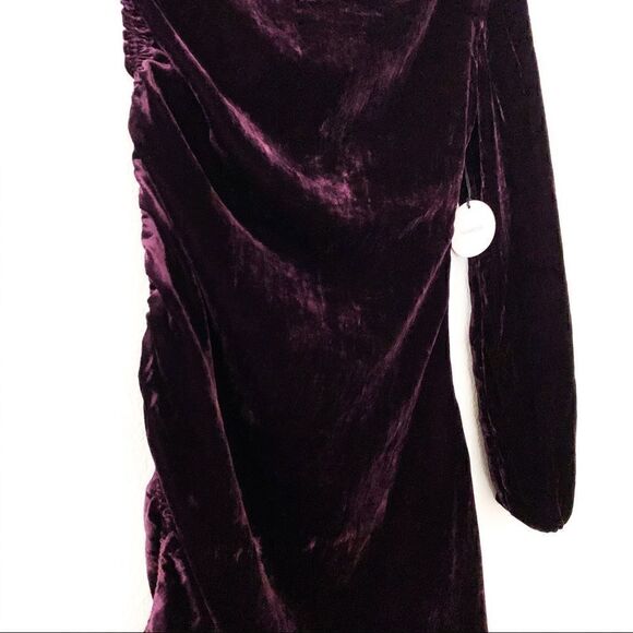 NWT Tularosa x Revolve Paula Velvet One Shoulder Dress - Picture 7 of 8